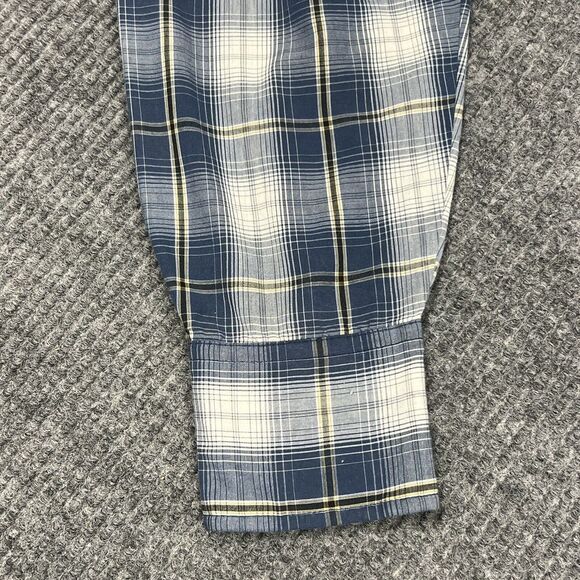 VTG Wrangler Shirt Mens XL Western Fashion Blue Plaid Pearl Snaps Cowboy‎ Rodeo - Picture 16 of 16